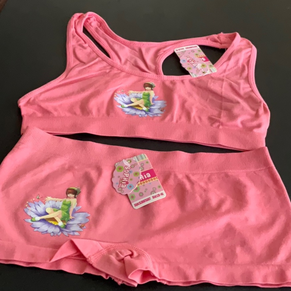 🌺$3.00 final price-Sophia Dark Pink Kids Matching Set